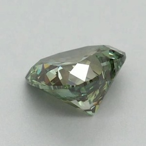 Diamante verde intenso de corte corazón, cultivado en laboratorio, certificado por IGI, diamante verde de corte corazón suelto para anillo de compromiso personalizado de 1 a 5 quilates VVS - Product Image 1