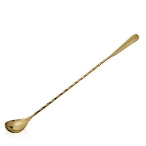 Cuillère à bar en métal artisanale, agitateur à cocktail en acier inoxydable, outil de mélange de boissons à long manche, outil professionnel pour la mixologie, bar de restaurant - Product Image 5