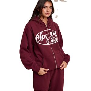 Sweat à capuche unisexe personnalisé avec logo, fermeture éclair sur le devant, en molleton 100 % coton respirant, vente en gros pour hommes et femmes - Product Image 1