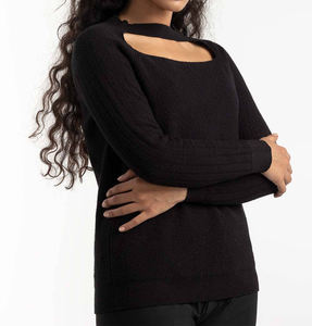 Suéter Cárdigan de Algodón de Diseño OEM para Mujer, Cálido, de Lana, con Botones al Frente, Hombros Caídos, Cierre con Botones - Product Image 4