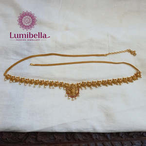 18K Gold Plated Crystal Rhinestone Belly Chain for Bride Party Body Jewelry - Product Image 2