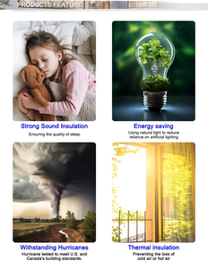 Ventanas de Doble Hoja con Recubrimiento de Polvo Blanco, de Aluminio, Tamaño Personalizado, NFRC, para Renovación de Casas Antiguas, del Mejor Fabricante - Product Image 4