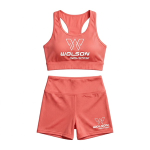 Conjunto Deportivo para Mujer, Ropa Deportiva sin Costuras, Cintura Elástica, Secado Rápido, Bra Deportivo, Leggings de Cintura Alta con Bolsillos, para Yoga y Entrenamiento - Product Image 1