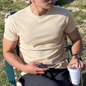 Camisetas de Hombre de Algodón con Cuello Redondo y Manga Corta, Corte Holgado, Ideales para Atuendos Casuales y Días de Verano - Product Image 6