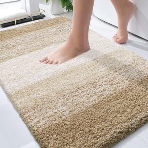 Hot Selling 17"x24" Microfiber Bath <b>Mat</b> Super <b>Absorbent</b> Non-Slip Floor Thick Plush Shaggy Tufted Bathroom Rug Washable Hotel - Product Image 1