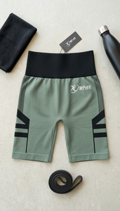 Shorts de sport athlétiques sans couture pour femme, respirants, taille haute, effet froncé, pour le yoga, la gym et le streetwear - Product Image 6