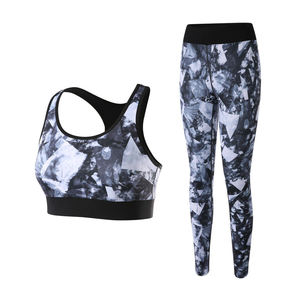 Women's Custom Sublimation Activewear <b>Set</b> Sports Bra and High Waist Leggings Yoga <b>Set</b> - Product Image 4