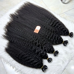 Paquetes de cabello vietnamita recto rizado Extensiones vietnamitas crudas suaves Proveedor de cabello de larga duración - Product Image 3