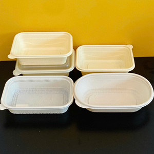 Custom printed 3-4-5 <b>compartments</b> Cornstarch Biodegradable Food Storage Container Eco Friendly Disposable <b>Lunch</b> <b>Box</b> Hot sale - Product Image 5