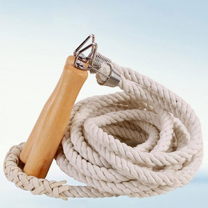 Wooden Handle Adjustable Skip <b>Rope</b> 2.5m Durable Gym <b>Exercise</b> Unisex Customized Material Portable Packaging Fitness <b>Rope</b> - Product Image 4