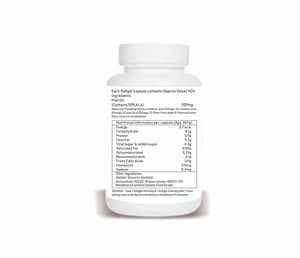 OMEGA SOFTGEL Plant Extract Softgel Capsules with Premium Botanical Ingredient <b>Blend</b> in Secure <b>Bottle</b> Packaging for Herbal - Product Image 2