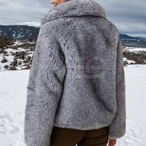 Manteaux en fourrure pour femmes de qualité supérieure, chauds et moelleux pour l'hiver, longs, doux, élégants, style vêtements d'extérieur tendance, manteaux en fausse fourrure élégants - Product Image 4
