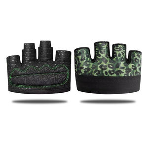 Gants de fitness pour la musculation, antidérapants, absorbant les chocs, en néoprène, avec grip rembourré, respirants, à doigts courts - Product Image 1