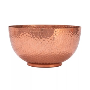Vase de table moderne fait main, éco-responsable, très demandé, en aluminium noir, résistant à l'eau, bol décoratif - Product Image 3