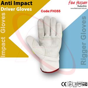 Gants de conducteur personnalisés de protection contre les chocs non doublés pour un usage quotidien 2025 gants de conducteur en gros gants en cuir du Pakistan - Product Image 4