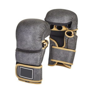 Gants de combat en cuir MMA les plus vendus - Respirants, durables, unisexes, pour l'entraînement et la compétition en arts martiaux, avec fermeture auto-agrippante - Product Image 5