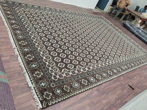 Hand Knotted Wool Rug | High Quality Geometric Oushak Tribal Area Rug | Low Persian Style <b>Carpet</b> for Home | Custom Size MOQ- - Product Image 6