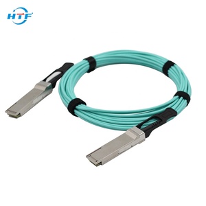 สายเคเบิลออปติคอล HTF OEM AOC สายเคเบิล<span class=keywords><strong>40G</strong></span> QSFP + สายออปติคอลที่ใช้งานอยู่ - Product Image 4