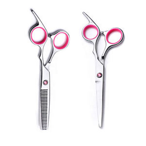 Ciseaux de coiffeur professionnels 6,5 pouces en acier inoxydable 4Cr13, tranchants, pour droitiers, avec vis de tension réglable, manche moyen - Product Image 4