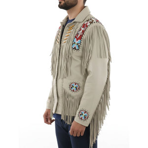 Premium Men's Genuine <b>Suede</b> Leather Fringe Winter <b>Jacket</b> Plain Dyed Finish All Sizes Custom Manufacturing OEM Wholesale Factory - Product Image 5
