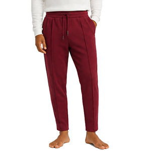 <b>Mens</b> Modern Waffle Knit Trousers <b>Slim</b> <b>Fit</b> Casual Textured <b>Jogger</b> Pants Elastic Waist Drawstring Custom Streetwear Bottom <b>Mens</b> - Product Image 1