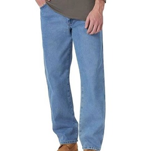 Pantalones Vaqueros Casuales de Pierna Recta para Hombre, Algodón de Peso Medio, Corte Regular, Color Sólido, Estilo Otoñal - Product Image 1