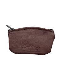 Handmade Genuine Leather Zipper Closure Mini Coin <b>Purse</b> Wallet Floral Embroidery Water Resistant Slim Design Unisex Credit Card - Product Image 2