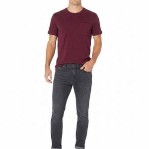 T-shirts pour hommes de haute qualité 100% coton écologiques 220g en gros, manches courtes, col rond, logo personnalisé, respirants - Product Image 1