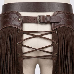 Genuine Suede Horse <b>Chaps</b> Western Style Full Leg Coverage Adjustable Fit Custom <b>Leather</b> Craft Wholesale Supplier - Product Image 6
