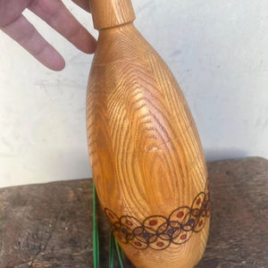 Botella de Agua de Acero Inoxidable con Diseño de Madera, Tapa de Rosca, Aislada, para Uso en Exteriores, Senderismo y Camping - Product Image 3
