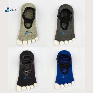 Custom LOGO Dual Side <b>Grip</b> <b>Socks</b> 5 Toe Non-Slip Yoga Anti-Slip Breathable Comfortable Indoor Gym Barre Pilates Free Design - Product Image 6