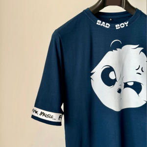 Camisetas Personalizadas Sublimadas de Manga Corta para Hombre, Cuello en V, Corte Holgado, Ecológicas, de Poliéster/Algodón, con Logotipo Impreso - Product Image 6