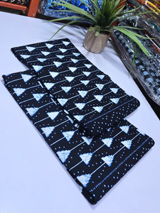 Tela de Algodón Viscosa con Estampado Africano de Malla Premium, Colección 2025 para Ropa de Mujer - Product Image 4