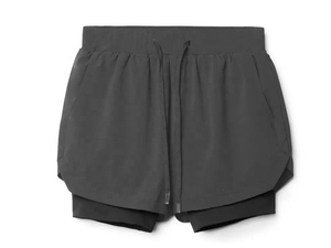 Men's White High Waist Cotton Shorts With Drawstring Casual Short Shorts Solid Color Breathable Woven Fabric running shorts - Product Image 4