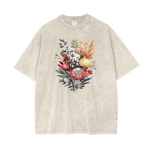 Nuevas Camisetas de Algodón 100% para Sublimación, Venta al Por Mayor del Fabricante, Impresión Gráfica Personalizada, Camisetas Unisex, Camisetas Desgastadas para Hombre - Product Image 1