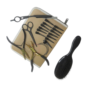 Pince à micro-anneaux MAGMA BEAUTY en acier inoxydable pour extensions capillaires avec aiguille de traction et logo personnalisé pour usage commercial - Product Image 5