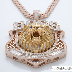 จี้พระเยซูทองคำ 18K ยี่ห้อวาลา บราเธอร์ส ประดับด้วยมอยส์ซาไนต์และดอกไม้พลอยหลากสีสัน เครื่องรางทางศาสนา - Product Image 2
