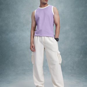 T-shirt sans manches pour hommes, coupe ample, débardeur athlétique, tissu en coton doux, respirant, léger, confortable, vêtements de sport pour la salle de sport - Product Image 2