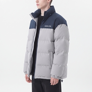Men's Insulated Color Block Winter <b>Coat</b> Cotton <b>Padded</b> Breathable Casual Outerwear Jacket - Product Image 4