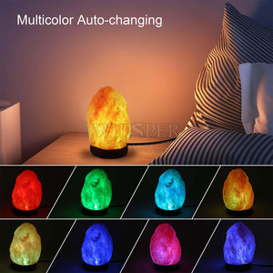 Natural Glow Himalayan <b>Mini</b> Salt Lamp Carved Warm Light Modern Style High Quality Home Decor for Room - Product Image 3