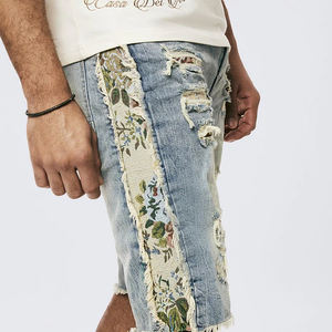 กางเกงยีนส์ขาสั้นผ้าเดนิมเนื้อแน่นแบบใหม่สำหรับผู้ชาย ปี 2026 ขายดี กางเกงยีนส์ขาสั้นผู้ชายสั่งทำพิเศษ 100% ผ้าเดนิม สำหรับฤดูร้อน - Product Image 5