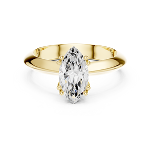 แหวนเพชรทรงมาร์คีส์คุณภาพสูง 1.5 กะรัต ผลิตในห้องปฏิบัติการ ทองคำแท้ 14k รับรองโดย IGI ของขวัญสำหรับงานแต่งงานและหมั้นหมาย แหวนสำหรับผู้หญิง - Product Image 1