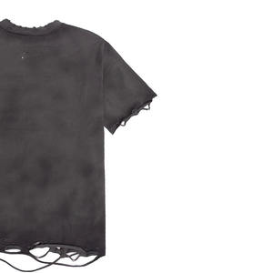 T-shirts tendance unis et déchirés, 100 % coton, légers, style streetwear, impression de logo personnalisée, t-shirt déchiré - Product Image 4