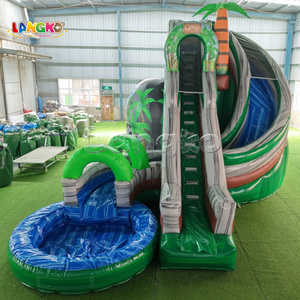 Toboggan aquatique gonflable commercial, aire de jeux, toboggan aquatique incurvé, parc d'attractions aquatiques, toboggans Draco, château gonflable enfant à <span class=keywords><strong>vendre</strong></span> - Product Image 2