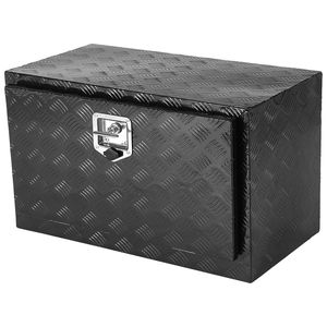 Cassetta Portautensili in Alluminio con Superficie Diamantata 36" X 17" X 18" con Serratura e Chiavi per Stoccaggio Sottoscocca di Camion per Carichi Pesanti - Product Image 6