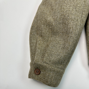 Veste en laine zippée pour homme, col rabattu, coupe ample, longueur courte, tissu épais, poche avant, manches classiques, vêtement d'extérieur tissé - Product Image 5