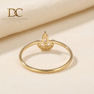 14KT Solid Yellow Gold Lab Grown <b>Diamond</b> Engagement <b>Ring</b> IGI Certified Jewelry With Lab Grown Morganite Bridal Gift for Women - Product Image 6