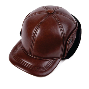 Brown Leather <b>Baseball</b> <b>Cap</b> Premium Casual Wear Snapback <b>Cap</b> Trendy Streetwear Look Adjustable <b>Cap</b> Stylish Everyday Outfit - Product Image 4
