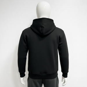 Sudadera con capucha completa con cremallera, cordón ajustable y bolsillos canguro, de mezcla de algodón suave, informal, unisex, para hombre y mujer, al por mayor - Product Image 2