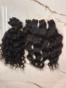 Paquetes de Cabello Humano Virgen Ondulado Natural 100% Indio, Cabello Remy Sin Procesar al por Mayor - Product Image 6